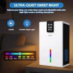 Dehumidifier, 120 OZ Water Tank (1000 sq.ft) Dehumidifiers for Home, Quiet Dehumidifier for Basement Bathroom Bedroom RV with Digital Display, Auto Shut Off, Sleep Modes, White