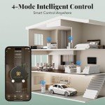 Pauvoern 90 Pint WiFi Dehumidifier - Covers Up to 5000 Sq Ft, Smart Humidity Control for Home, Basement, Large Rooms - Quiet Operation, 3 Modes, Auto Defrost, 24H Timer, Child Lock