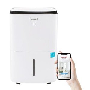 Honeywell 4000 Sq. Ft. Energy Star Smart Dehumidifier for Home Basements & Large Rooms, with WiFi, Alexa Voice Control and Anti-Spill Design - 50 Pint (Previously 70 Pint)