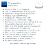 YoLink SpeakerHub - Smart Home Speaker Hub, Plays Tones/Alarms and Your Text-to-Speech Custom Messages, Voice Announcements, Audio Voice Alert, Spoken Alerts, LoRa-Powered ¼ Mile Range, WiFi Required