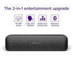 Roku Streambar SE | 2-in-1 TV Soundbar with Built-in 4K/HD/HDR Streaming, Premium Speakers, & Enhanced Speech Clarity for Crisp, Clear Dialogue - Quick Guided Simple Setup