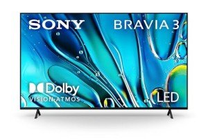 Sony 65-Inch Class 4K Ultra HD BRAVIA 3 LED Smart TV with Google TV Dolby Vision HDR, PS5 Exclusive Features, 2024 Model K-65S30
