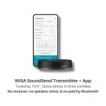 Platin Milan 5.1 Surround Sound Speaker System - Wireless Home Theater System for Smart TVs - WiSA Certified - with WiSA SoundSend Transmitter Included - No Receiver or Speaker Wires Needed