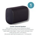 Platin Milan 5.1 Surround Sound Speaker System - Wireless Home Theater System for Smart TVs - WiSA Certified - with WiSA SoundSend Transmitter Included - No Receiver or Speaker Wires Needed