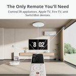 SwitchBot Universal Remote Control with Hub Mini Matter Enabled, Multi-use Smart Remote with Customize App, Control 25 IR/Bluetooth Devices and 10 Scenes, Compatible with TV/AC/SwitchBot BLE Devices