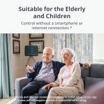 SwitchBot Universal Remote Control with Hub Mini Matter Enabled, Multi-use Smart Remote with Customize App, Control 25 IR/Bluetooth Devices and 10 Scenes, Compatible with TV/AC/SwitchBot BLE Devices