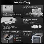 4500 Sq.Ft Most Efficient Energy Star 2024 Dehumidifier,AEOCKY Max 80 Pint/D(Standard 52Pint/D) Smart Compressor Dehumidifier with Drain Hose, Intelligent Humidistat,for Basement,Bedroom,Home,Bathroom