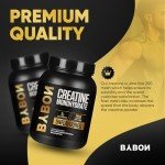 Premium Creatine Monohydrate Powder 1kg - 200 Servings
