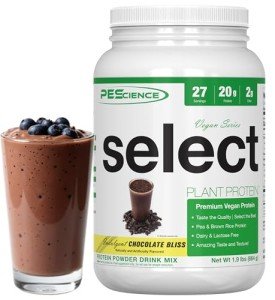 PEScience Select Vegan Chocolate Protein Powder, 27 Servings
