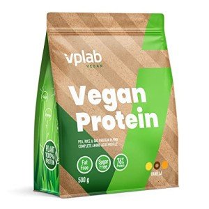VPlab Vegan Protein Powder - 500g Vanilla Blend