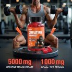 Creatine Gummies with BCAAs for Enhanced Performance