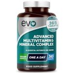EVO Nutrition Vegan Multivitamins - 365 Tablets