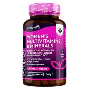 Vegan Women's Multivitamins with Hyaluronic Acid - 180 Tablets