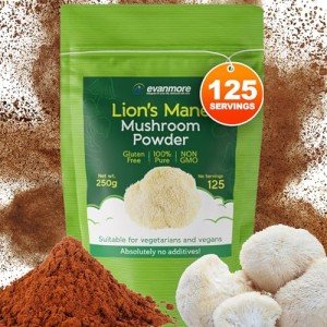 Evanmore Lion's Mane Mushroom Powder for Focus