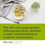 Prime Fifty Super Greens+ Effervescent Multivitamins Tablets
