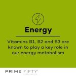 Prime Fifty Super Greens+ Effervescent Multivitamins Tablets