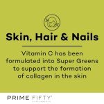 Prime Fifty Super Greens+ Effervescent Multivitamins Tablets