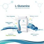 L-Glutamine 500mg 90 Capsules for Muscle Recovery