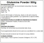 Pure L-Glutamine Powder 500g - Amino Supplement