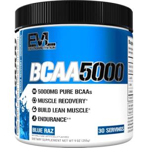 Evlution Nutrition BCAA5000 Powder - Blue Raz Flavor