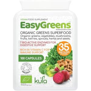 EasyGreens Organic Superfood Capsules - 100 Vegan