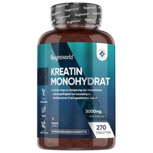 3000mg Creatine Monohydrate Tablets – Vegan & Keto