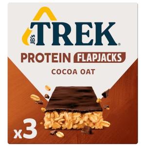 TREK Cocoa Oat High Protein Flapjack - Plant Based