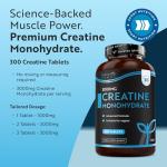 Nutravita Creatine Monohydrate 3000mg - 300 Vegan Tablets