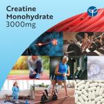 Nutravita Creatine Monohydrate 3000mg - 300 Vegan Tablets