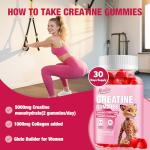 Creatine Gummies with Collagen for Muscle Support
