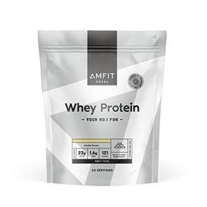 Amfit Nutrition Vanilla Whey Protein Powder, 33 Servings