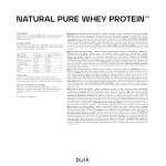 Natural Whey Protein Concentrate with Stevia - Vanilla