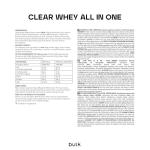 Clear Whey Protein Shake with Creatine and BCAAs