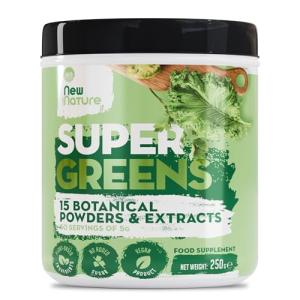 Nature Super Greens Powder - 15 Superfoods for Energy