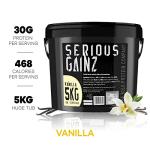 SERIOUS GAINZ Whey Protein Powder - Vanilla 5kg