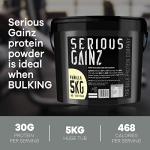 SERIOUS GAINZ Whey Protein Powder - Vanilla 5kg