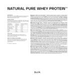 Natural Whey Protein Concentrate, Chocolate, 500g