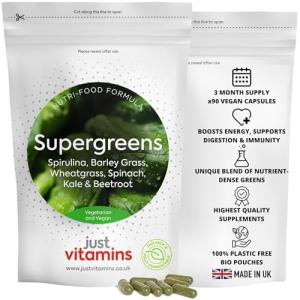 Vitamins Super Greens Complex with Spirulina & More