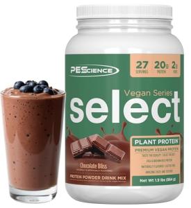 PEScience Select Vegan Chocolate Protein Powder, 27 Servings