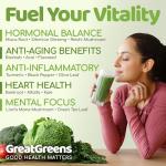 GreatGreens Organic Super Greens Powder - 300g Blend