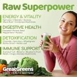 GreatGreens Organic Super Greens Powder - 300g Blend