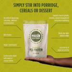 Pulsin Unflavoured Vegan Pea Protein Powder 1kg