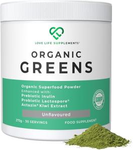 Organic Greens Supplement - 30 Servings, Unflavoured
