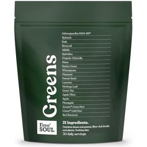 Free Soul Greens - 21 Superfood Blend, Vegan & Gluten-Free
