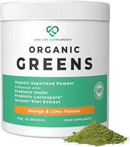 Organic Greens Powder with Pea Protein & Probiotics