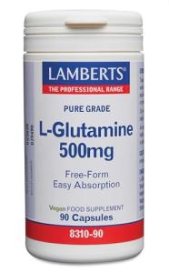 Lamberts L-Glutamine 500mg - 90 Capsules
