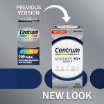 Centrum Advance 50+ Multivitamin Tablets - 100 ct