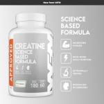 WFN Approved Vegan Creapure Creatine Capsules - 180 Count