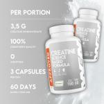 WFN Approved Vegan Creapure Creatine Capsules - 180 Count