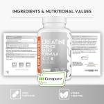 WFN Approved Vegan Creapure Creatine Capsules - 180 Count